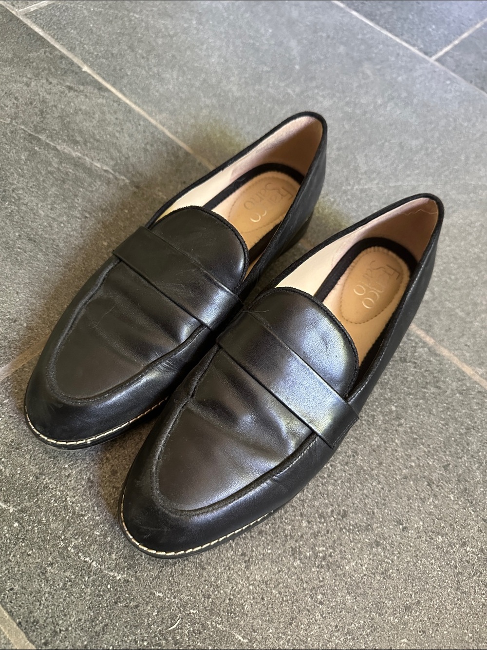 Women’s Classic Black Leather Penny Loafers - Versatile